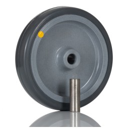 1 pcs - RS PRO Black Rubber Anti-Static Trolley Wheel, 60kg