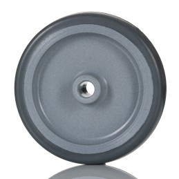 1 pcs - RS PRO Black Rubber Anti-Static Trolley Wheel, 60kg