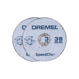 1 Kit - Dremel Silicon Carbide Cutting Disc, 38mm x 1mm Thick, SC406, 2 in pack