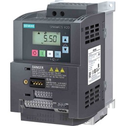 1 pcs - Siemens Converter, 1.5 kW, 1 Phase, 240 V ac, 7.8 A, V20 Series