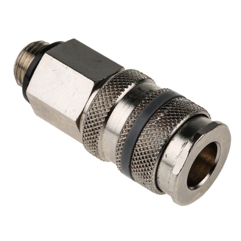 1 pcs - RS PRO Brass Male Pneumatic Quick Connect Coupling, R 1/4 Male Threaded