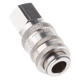 1 pcs - RS PRO Brass Female Pneumatic Quick Connect Coupling, Metric M5 Female Threaded