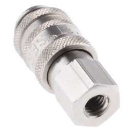 1 pcs - RS PRO Brass Female Pneumatic Quick Connect Coupling, Metric M5 Female Threaded