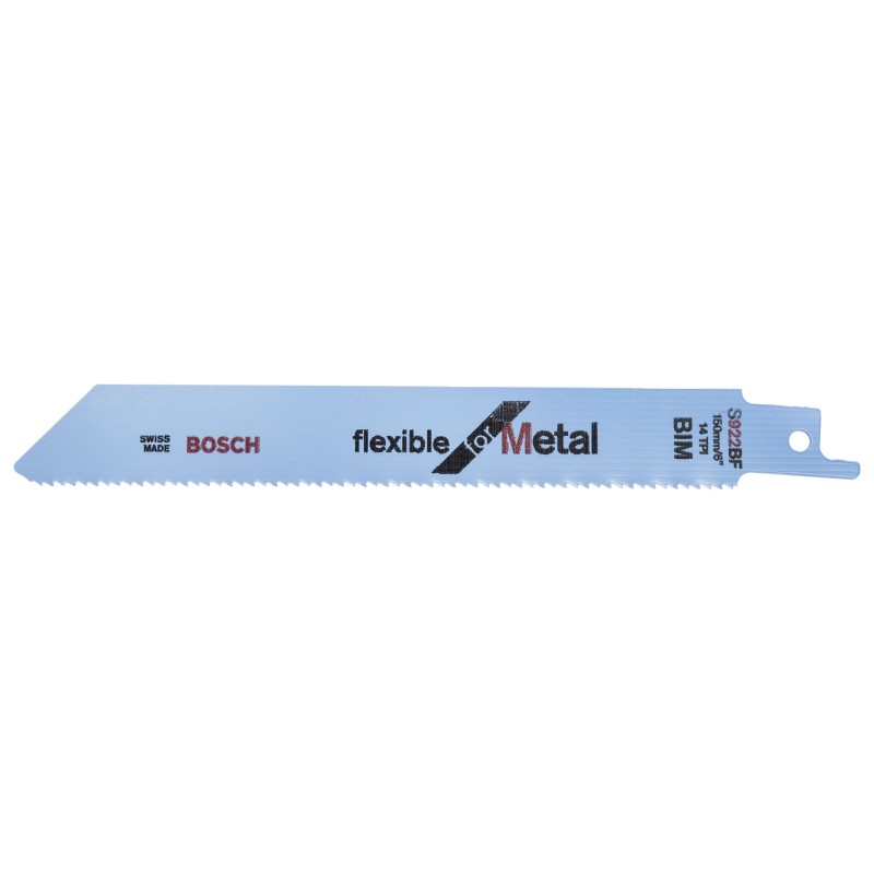 1 Lot of 5 - Bosch, 14 Teeth Per Inch 150mm Cutting Length Reciprocating Saw Blade, Pack of 5