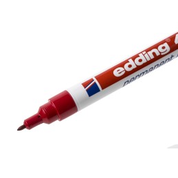 5 pcs - Edding Extra Fine Tip Red Marker Pen