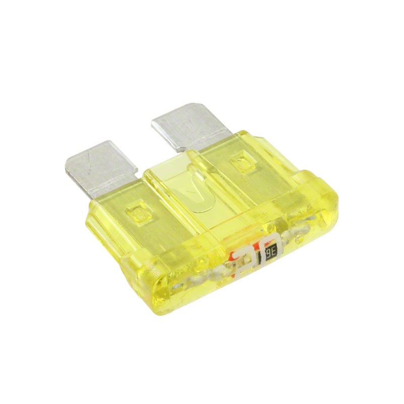 10 pcs : 0ATO020.V - FUSE AUTO 20A 32VAC/VDC BLADE