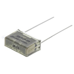 5 pcs - KEMET PME261 Paper Capacitor, 220 V ac, 400V dc, ±10%, 100nF, Through Hole