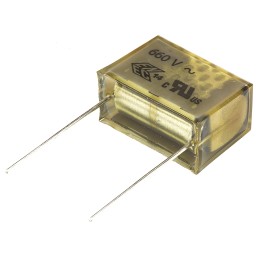 5 pcs - KEMET PME261 Paper Capacitor, 660 V ac, 1500V dc, ±20%, 100nF, Through Hole