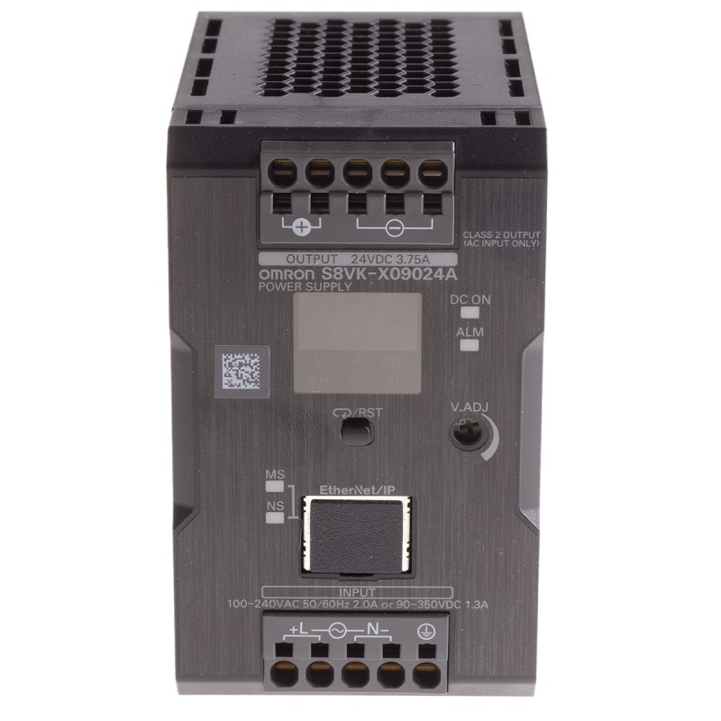 1 pcs - Omron S8VK-X Switch Mode DIN Rail Power Supply, 230V ac ac, dc Input, 24V dc dc Output, 3.75A Output, 90W