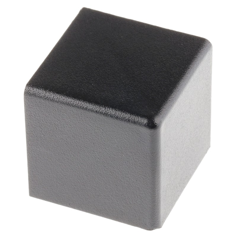 1 pcs - Bosch Rexroth Black Polypropylene Corner Bracket Cap, 30 x 30R Strut Profile, 8mm Groove