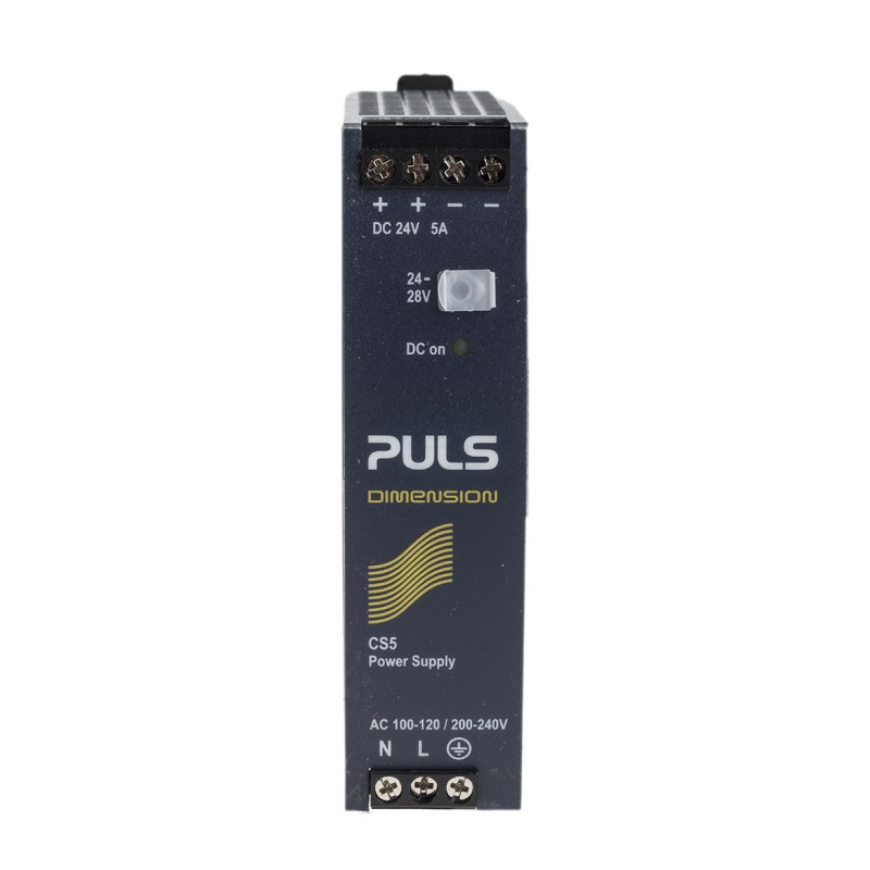 1 pcs - PULS C-Line DIN Rail Power Supply, 100 - 120V ac ac Input, 24V dc dc Output, 5A Output, 120W