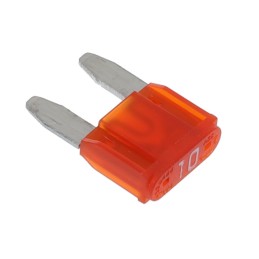 10 pcs : 0MIN010.MXGLO - FUSE AUTO 10A 32VAC 32VDC BLADE