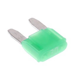 10 pcs : 0MIN030.HXGLO - FUSE AUTO 30A 32VAC 32VDC BLADE