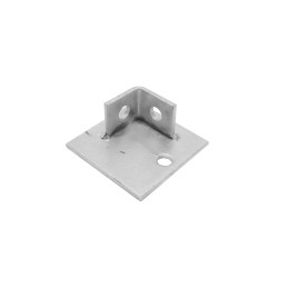 1 pcs - RS PRO Hot Dipped Galvanised Base Plate, 100 x 100 x 45mm