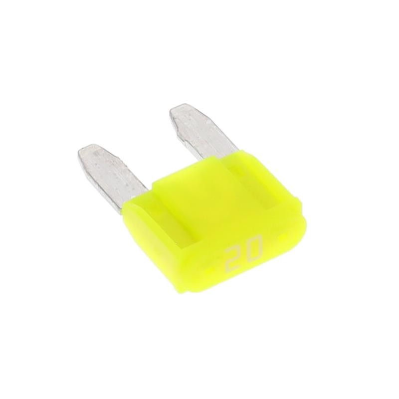 10 pcs : 0MIN020.MXGLO - FUSE AUTO 20A 32VAC 32VDC BLADE