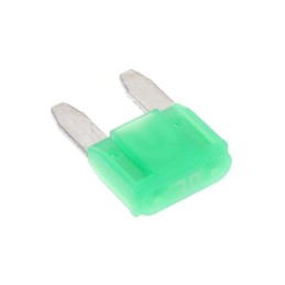 10 pcs : 0MIN030.MXGLO - FUSE AUTO 30A 32VAC 32VDC BLADE