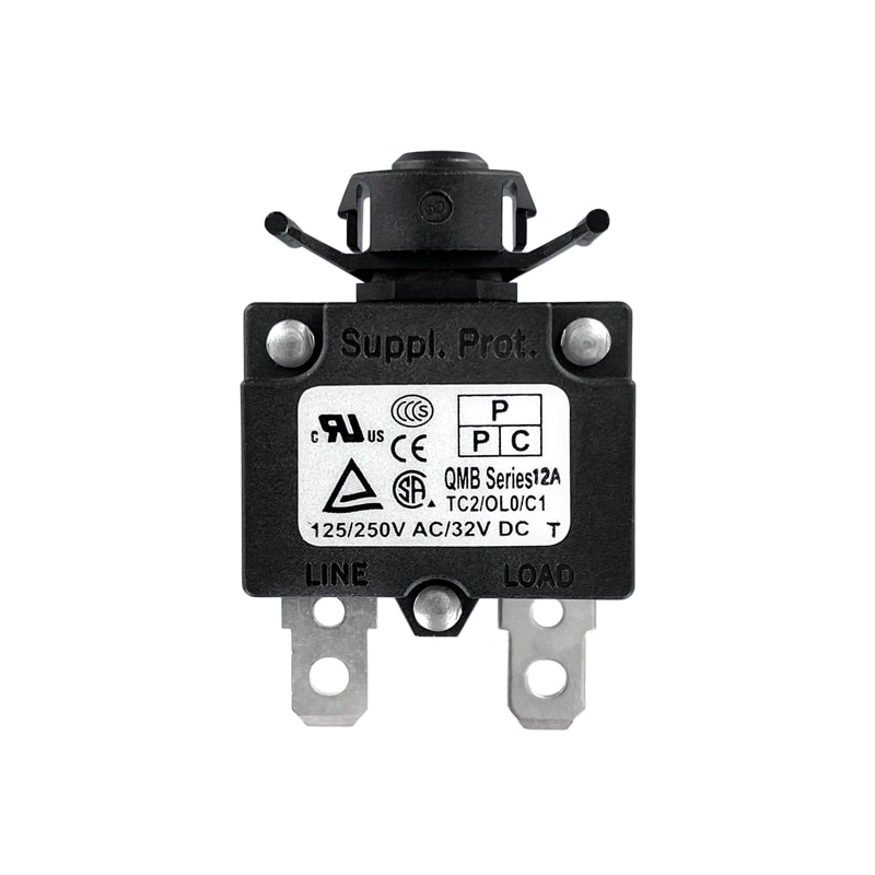 10 pcs : QMB-123-00ENN-3BA - CIR BRKR THRM 12A 250VAC 32VDC