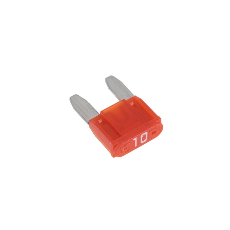 10 pcs : 0MIN010.HXGLO - FUSE AUTO 10A 32VAC 32VDC BLADE