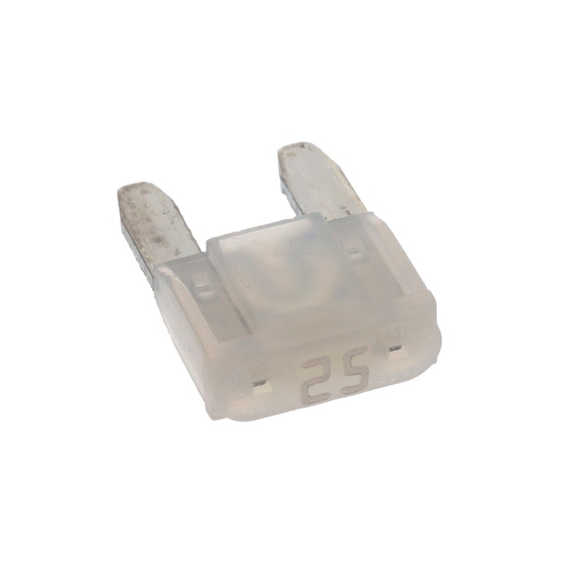 10 pcs : 0MIN025.HXGLO - FUSE AUTO 25A 32VAC 32VDC BLADE