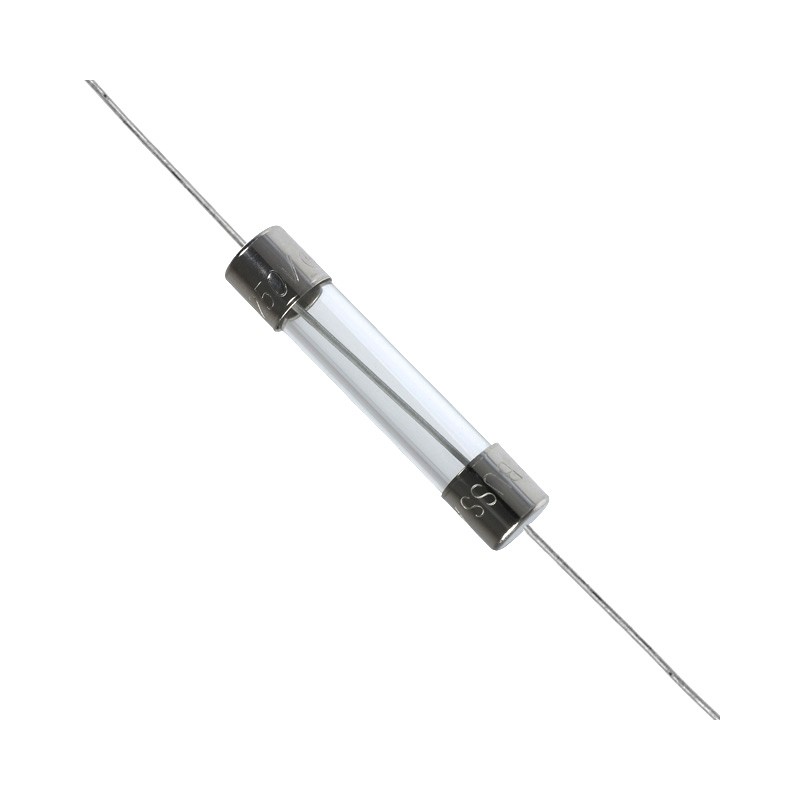 10 pcs : BK/AGC-V-1-R - FUSE GLASS 1A 250VAC 3AB 3AG