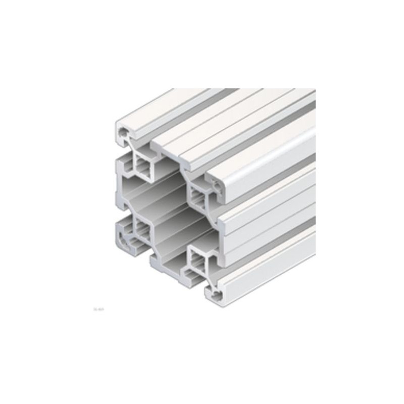 1 pcs - Bosch Rexroth Silver Aluminium Profile Strut, 80 x 80 mm, 10mm Groove, 2000mm Length