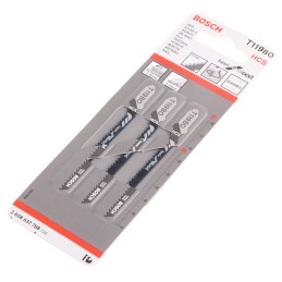 1 Pack of 3 - Bosch, 13 Teeth Per Inch 50mm Cutting Length Jigsaw Blade, Pack of 3