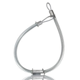 1 pcs - RS PRO 540mm Long Galvanised Steel Hose Whipcheck, 1/2in Hose Size Compatibility