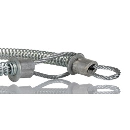 1 pcs - RS PRO 540mm Long Galvanised Steel Hose Whipcheck, 1/2in Hose Size Compatibility