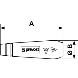 1 pcs - PREVOST 110mm Long Hose Protector, 17 - 20mm Hose Size Compatibility