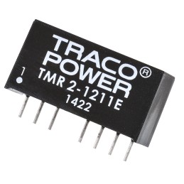 1 pcs - TRACOPOWER TMR 2E DC-DC Converter, 5V dc/ 400mA Output, 9 - 18 V dc Input, 2W, Through Hole, +85°C Max Temp
