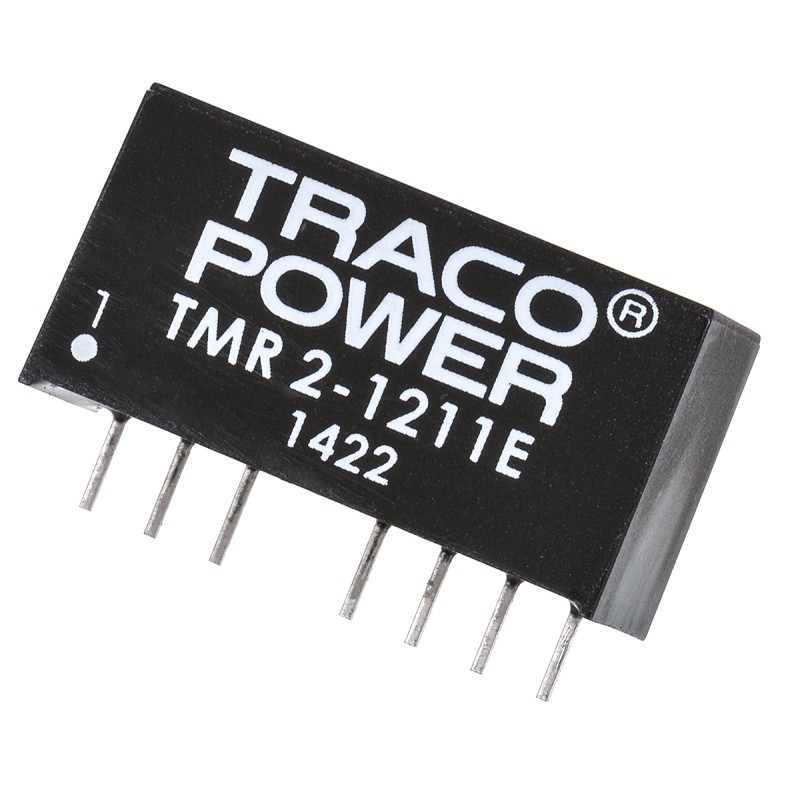 1 pcs - TRACOPOWER TMR 2E DC-DC Converter, 5V dc/ 400mA Output, 9 - 18 V dc Input, 2W, Through Hole, +85°C Max Temp