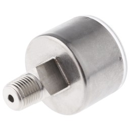 1 pcs - Parker G 1/4 Analogue Pressure Gauge 10bar Back Entry, M1/4G40S-10, RS Calibration, 0bar min.