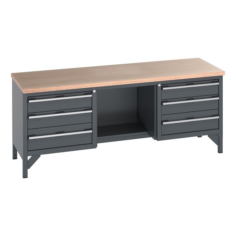 1 pcs - Bott Portable Steel Workbench, 75kg Max Load x 2000mm x 750mm