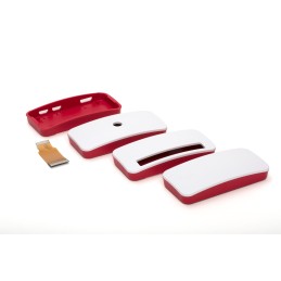1 pcs - Raspberry Pi Case for use with Raspberry Pi Zero in Red, White