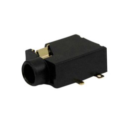 10 pcs : 35RASMT4BHWNTRX - 3.5MM SURFACE MOUNT JACK, STEREO