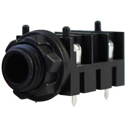 10 pcs : IO-TJ4HF - 4 PIN 1/4' JACK PCB FULL-THREADE