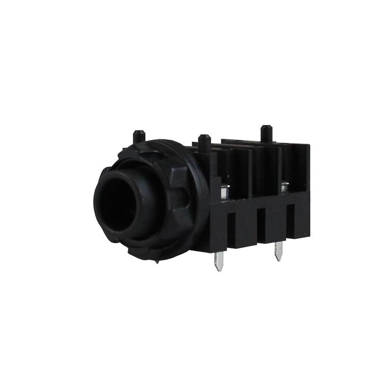 10 pcs : IO-TJ4HH - 4 PIN 1/4' JACK PCB HALF-THREADE