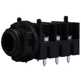 10 pcs : IO-TJ6HF - 6 PIN 1/4' JACK PCB FULL-THREADE