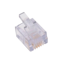 10 pcs : 940-SP-3046R - CONN MOD PLUG 6P4C UNSHIELDED