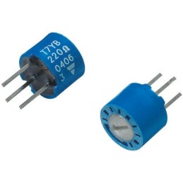 5 pcs - 4.7kΩ, Through Hole Trimmer Potentiometer 0.5W Top Adjust Vishay, T7