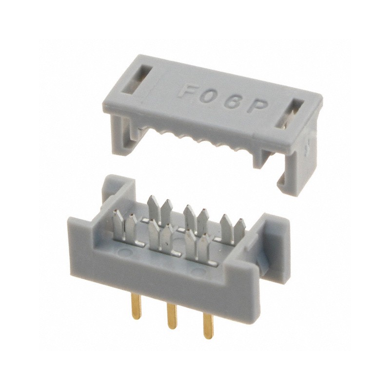 10 pcs : 09181069622 - CONN DIP HDR IDC 6POS VERT