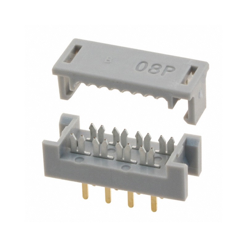 10 pcs : 09181089622 - CONN DIP HDR IDC 8POS VERT