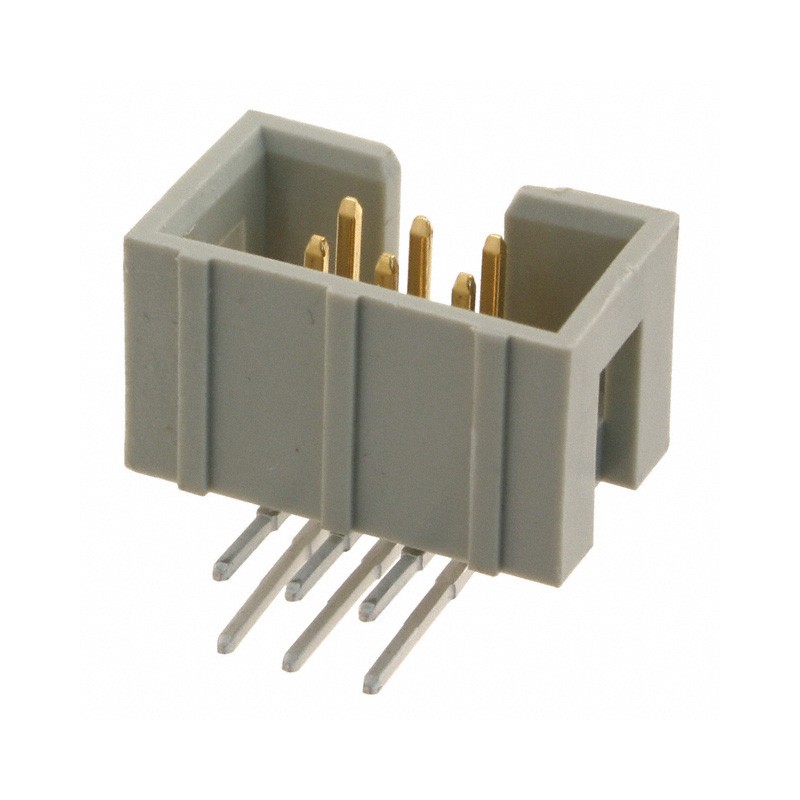 10 pcs : 09185066323 - CONN HEADER R/A 6POS 2.54MM