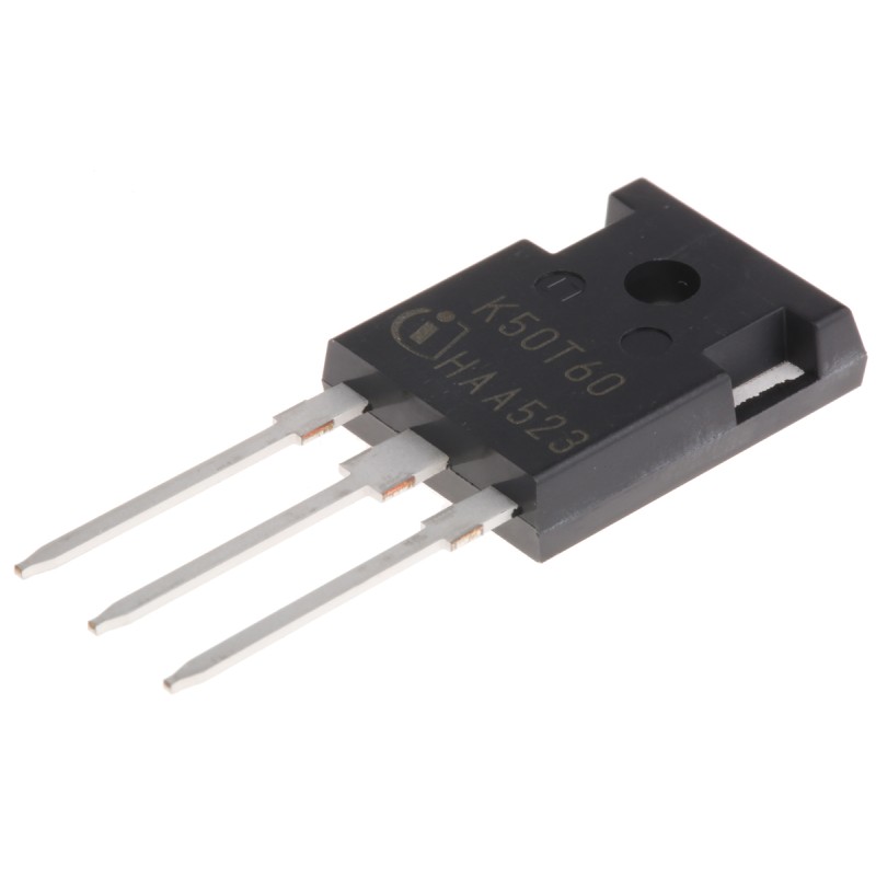 1 pcs - Infineon IKW50N60TFKSA1 IGBT, 100 A 600 V, 3-Pin TO-247, Through Hole