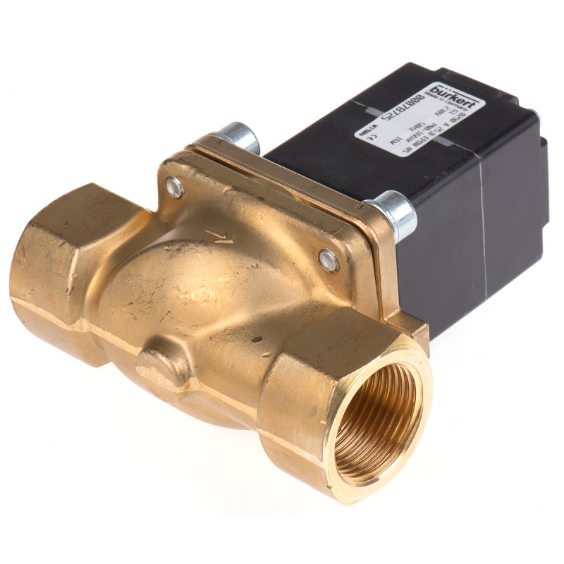 1 pcs - Burkert Solenoid Valve 078725, 2 port(s) , NC, 230 V ac, 1in