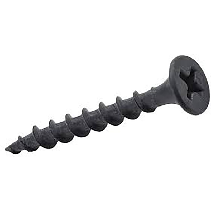100 pcs - RS PRO Black Steel Self Drilling Screw x 2 1/4in Long