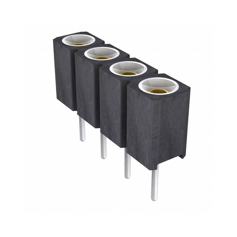 10 pcs : 310-87-104-01-640101 - CONN SOCKET 4POS 0.1 GOLD PCB