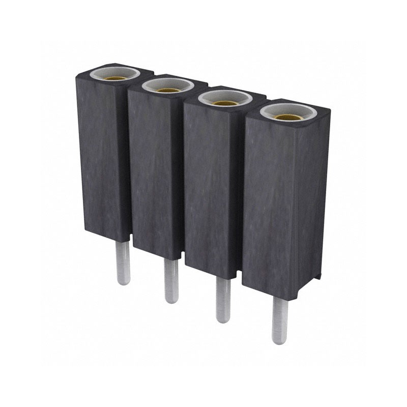 10 pcs : 801-87-004-10-001101 - CONN SOCKET 4POS 0.1 GOLD PCB