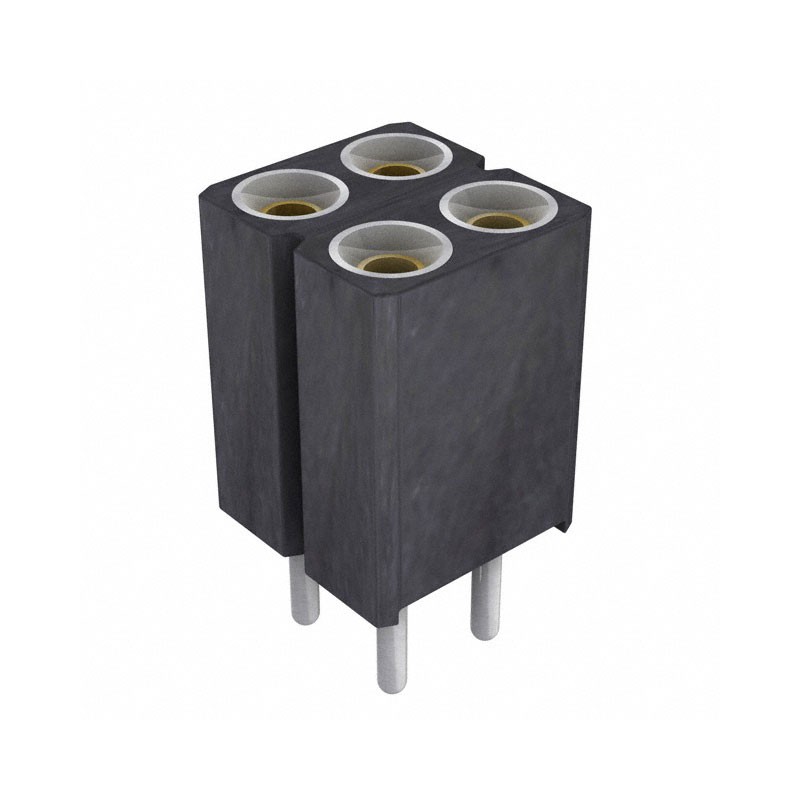 10 pcs : 803-87-004-10-001101 - CONN SOCKET 4POS 0.1 GOLD PCB