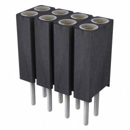 10 pcs : 803-87-008-10-005101 - CONN SOCKET 8POS 0.1 GOLD PCB